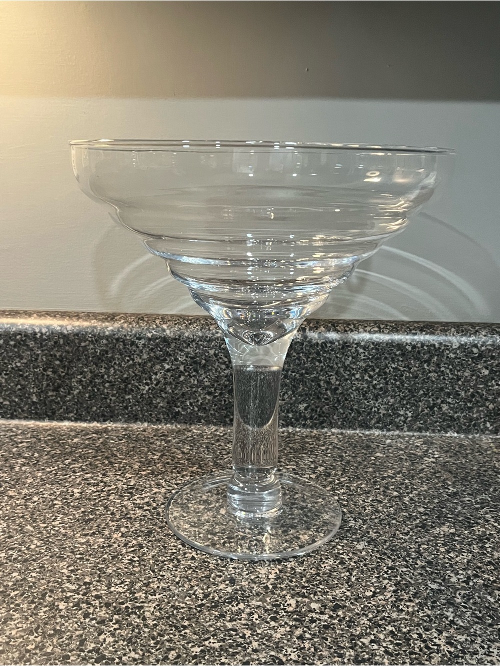 Decorative EXTRA LARGE Clear Glass Martini Coupé